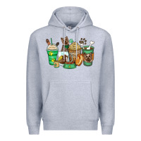 Heather Grey yorkshire terrier coffee cups Premium Hoodie - Zillion Design Studio
