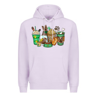 Lilac yorkshire terrier coffee cups Premium Hoodie - Zillion Design Studio