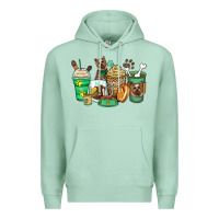 Seafoam yorkshire terrier coffee cups Premium Hoodie - Zillion Design Studio