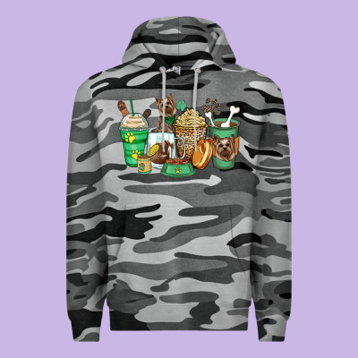 Yorkshire Terrier Coffee Cups Premium Hoodie Designed By Zillion Design Studio