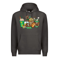 Smoke yorkshire terrier coffee cups Premium Hoodie - Zillion Design Studio