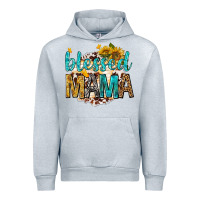 Heather Grey blessed mama with sunflowers Urban Hoodie - texasbilliewilder