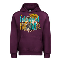 Mauve Wine blessed mama with sunflowers Urban Hoodie - texasbilliewilder