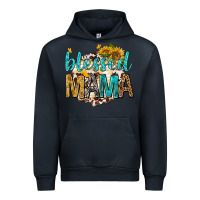 Navy blessed mama with sunflowers Urban Hoodie - texasbilliewilder