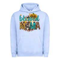 Pigment Grape Ice blessed mama with sunflowers Urban Hoodie - texasbilliewilder
