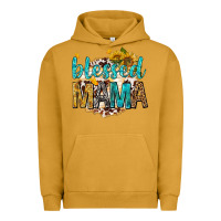 Pigment Peanut Butter blessed mama with sunflowers Urban Hoodie - texasbilliewilder