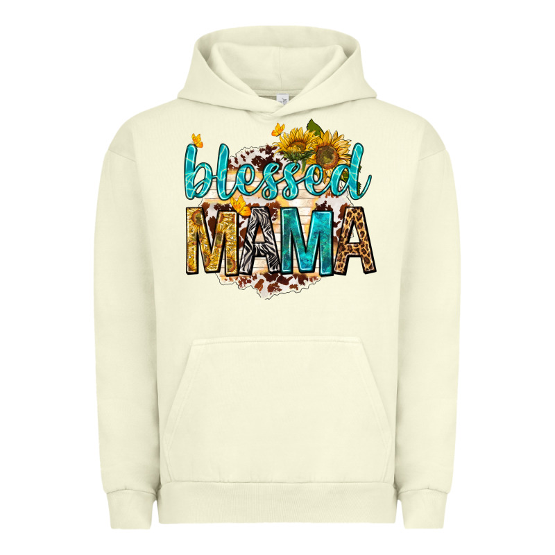 Blessed Mama With Sunflowers Urban Hoodie by texasbilliewilder | Teevron