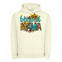 Pigment Pistachio blessed mama with sunflowers Urban Hoodie - texasbilliewilder