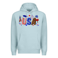 Blue Mist usa 4th of july Premium Hoodie - texasbilliewilder