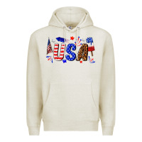 Oatmeal Heather usa 4th of july Premium Hoodie - texasbilliewilder
