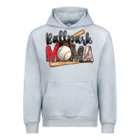 Heather Grey ballpark mama baseball Urban Hoodie - Zillion Design Studio