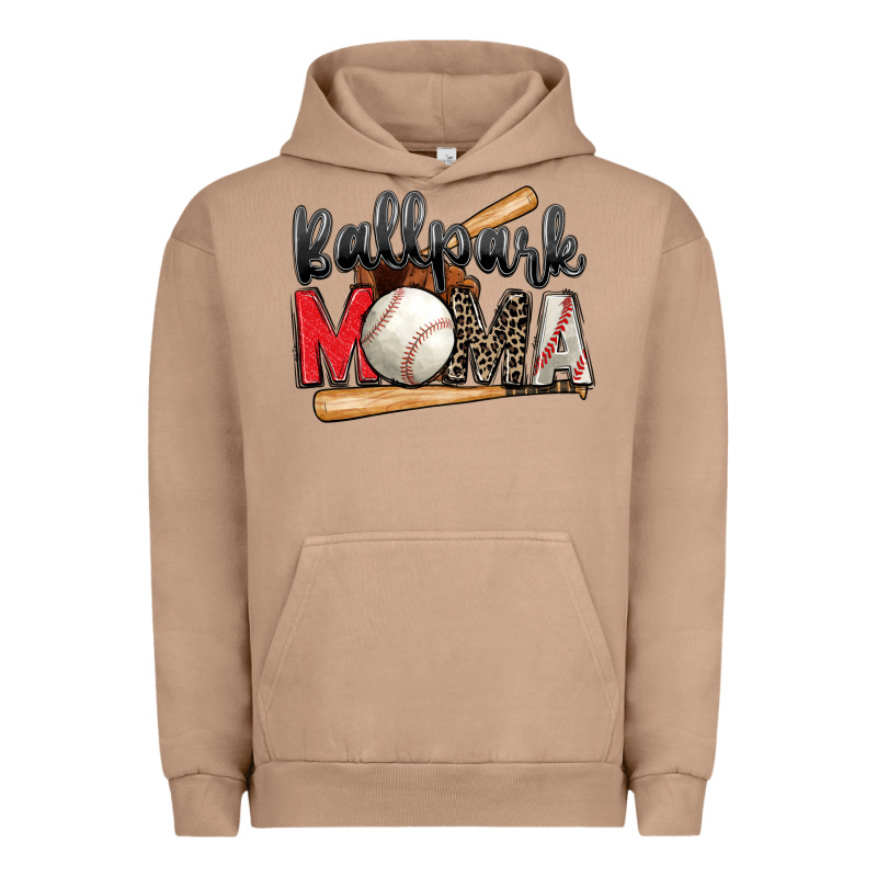 Ballpark Mama Baseball Urban Hoodie by Zillion Design Studio | Teevron