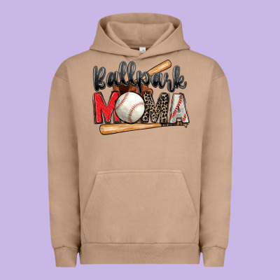 Urban Hoodie ballpark mama baseball