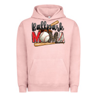 Pigment Salmon ballpark mama baseball Urban Hoodie - Zillion Design Studio