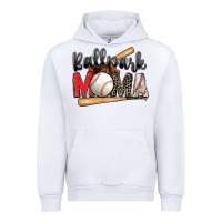 White ballpark mama baseball Urban Hoodie - Zillion Design Studio