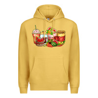 Antique Gold watermelon farm fresh coffee cups Premium Hoodie - Zillion Design Studio