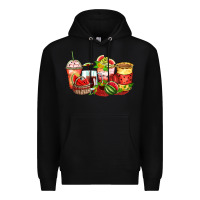Black watermelon farm fresh coffee cups Premium Hoodie - Zillion Design Studio
