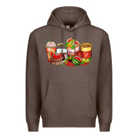 Coffee watermelon farm fresh coffee cups Premium Hoodie - Zillion Design Studio