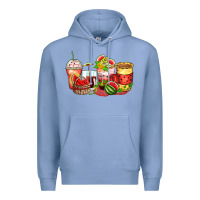 Colony Blue watermelon farm fresh coffee cups Premium Hoodie - Zillion Design Studio