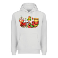 Dove Grey watermelon farm fresh coffee cups Premium Hoodie - Zillion Design Studio
