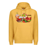 Mustard watermelon farm fresh coffee cups Premium Hoodie - Zillion Design Studio