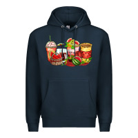 Navy watermelon farm fresh coffee cups Premium Hoodie - Zillion Design Studio