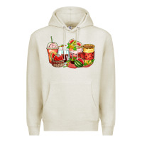 Oatmeal Heather watermelon farm fresh coffee cups Premium Hoodie - Zillion Design Studio
