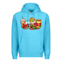 Ocean Blue watermelon farm fresh coffee cups Premium Hoodie - Zillion Design Studio