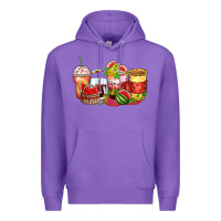 Purple watermelon farm fresh coffee cups Premium Hoodie - Zillion Design Studio