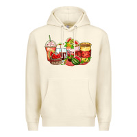 Sandshell watermelon farm fresh coffee cups Premium Hoodie - Zillion Design Studio