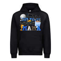 Black somebody's loud mouth volleyball mama Urban Hoodie - Zillion Design Studio