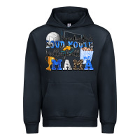 Navy somebody's loud mouth volleyball mama Urban Hoodie - Zillion Design Studio