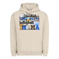 Pigment French Oak somebody's loud mouth volleyball mama Urban Hoodie - Zillion Design Studio