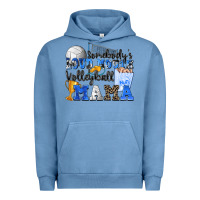 Pigment Pebble Blue somebody's loud mouth volleyball mama Urban Hoodie - Zillion Design Studio