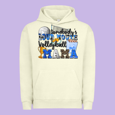 Urban Hoodie somebody's loud mouth volleyball mama