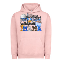 Pigment Salmon somebody's loud mouth volleyball mama Urban Hoodie - Zillion Design Studio