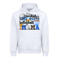 White somebody's loud mouth volleyball mama Urban Hoodie - Zillion Design Studio