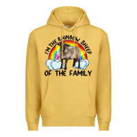 Antique Gold i'm the rainbow sheep of the family suffolk sheep black face sheep Premium Hoodie - RanaPortraitStore