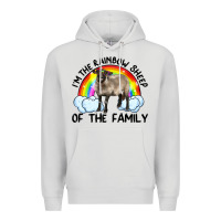 Dove Grey i'm the rainbow sheep of the family suffolk sheep black face sheep Premium Hoodie - RanaPortraitStore