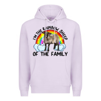 Lilac i'm the rainbow sheep of the family suffolk sheep black face sheep Premium Hoodie - RanaPortraitStore