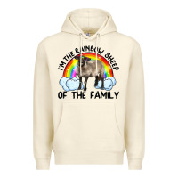 Sandshell i'm the rainbow sheep of the family suffolk sheep black face sheep Premium Hoodie - RanaPortraitStore