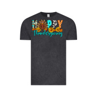 Vintage Black Happy Thanksgiving Vintage Tee - Artiststas