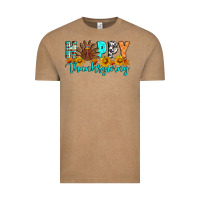 Vintage Coffee Happy Thanksgiving Vintage Tee - Artiststas