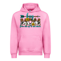 Fuchsia Pink boy mom from son up to son down  western Urban Hoodie - texasbilliewilder