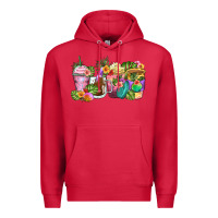 Cardinal tropical coffee cups Premium Hoodie - Zillion Design Studio