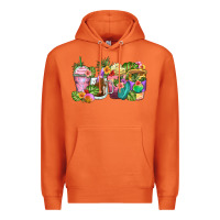 Carrot tropical coffee cups Premium Hoodie - Zillion Design Studio