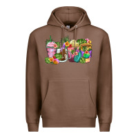 Chestnut tropical coffee cups Premium Hoodie - Zillion Design Studio