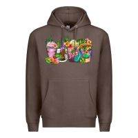 Coffee tropical coffee cups Premium Hoodie - Zillion Design Studio