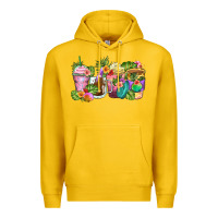 Lemon tropical coffee cups Premium Hoodie - Zillion Design Studio