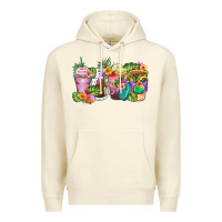Sandshell tropical coffee cups Premium Hoodie - Zillion Design Studio